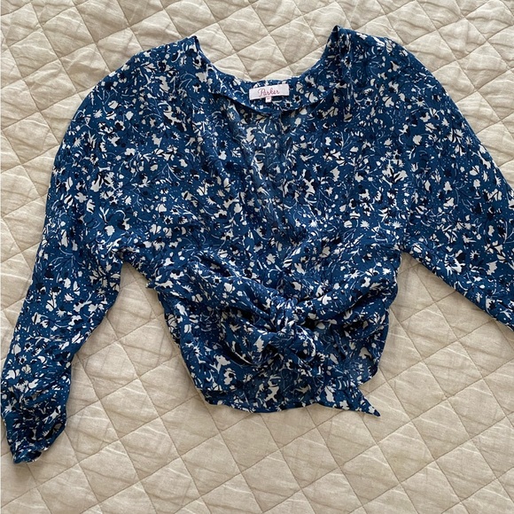 Floral tie top - Picture 3 of 4